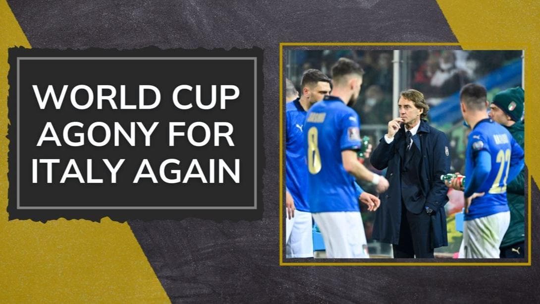 Italy fail to qualify for FIFA World Cup again after North Macedonia snatch a stoppage-time goal