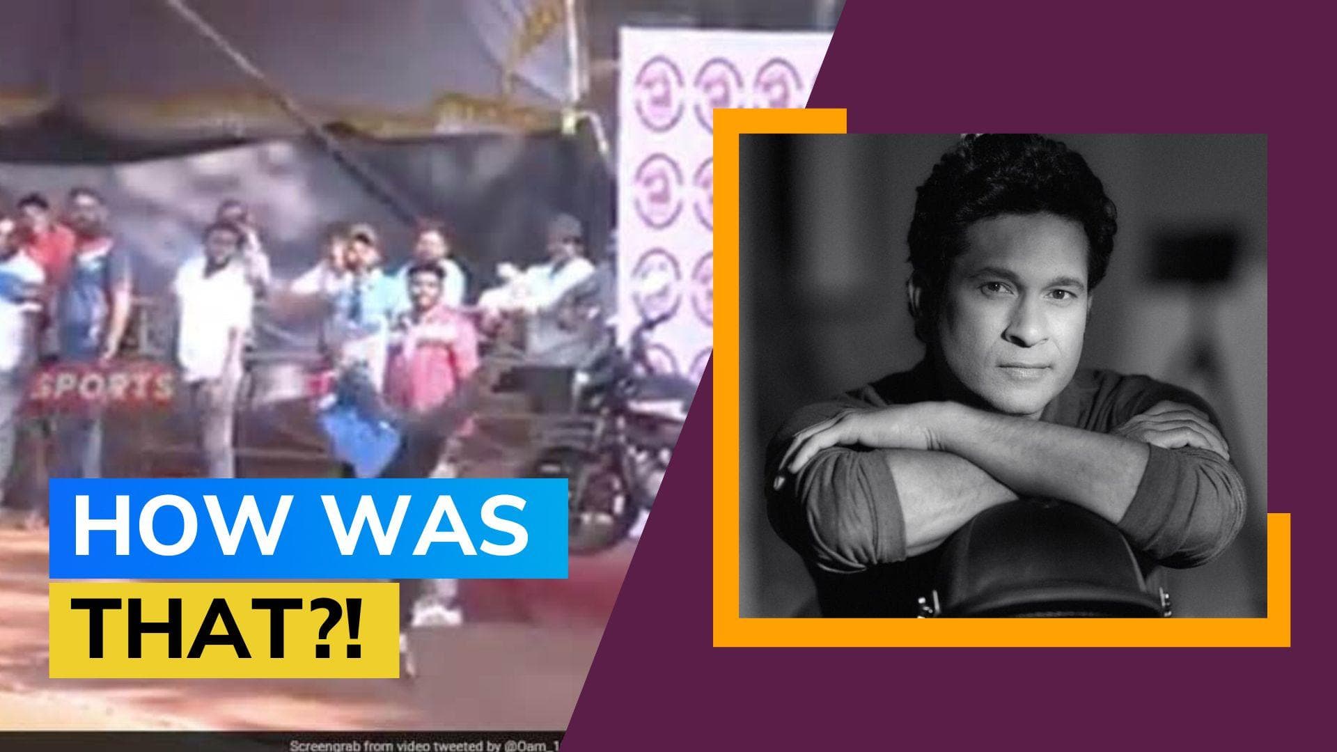 WATCH! Tennis ball cricketer's amazing catch which caught Sachin Tendulkar's eye