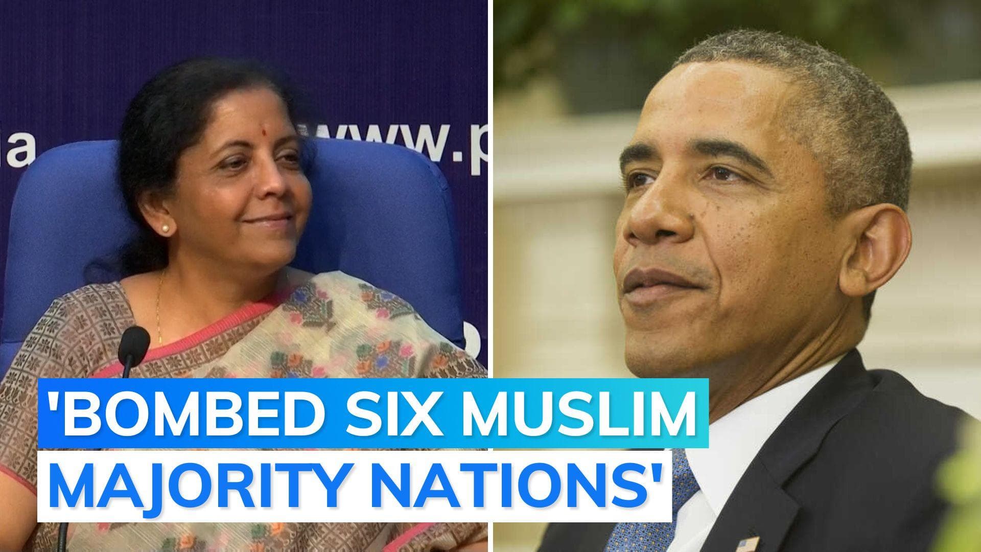 Nirmala Sitharaman reacts to Barack Obama's 'Muslim minority' in India comment