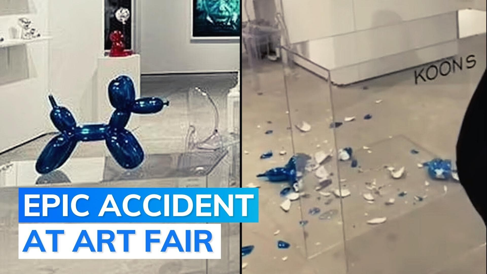 Watch: US art fair visitor accidentally smashes Jeff Koons sculpture worth ₹35 lakhs 