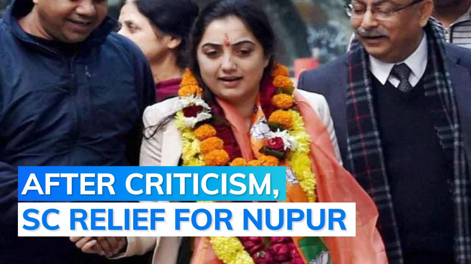 Prophet remarks row: SC protects Nupur Sharma from coercive action