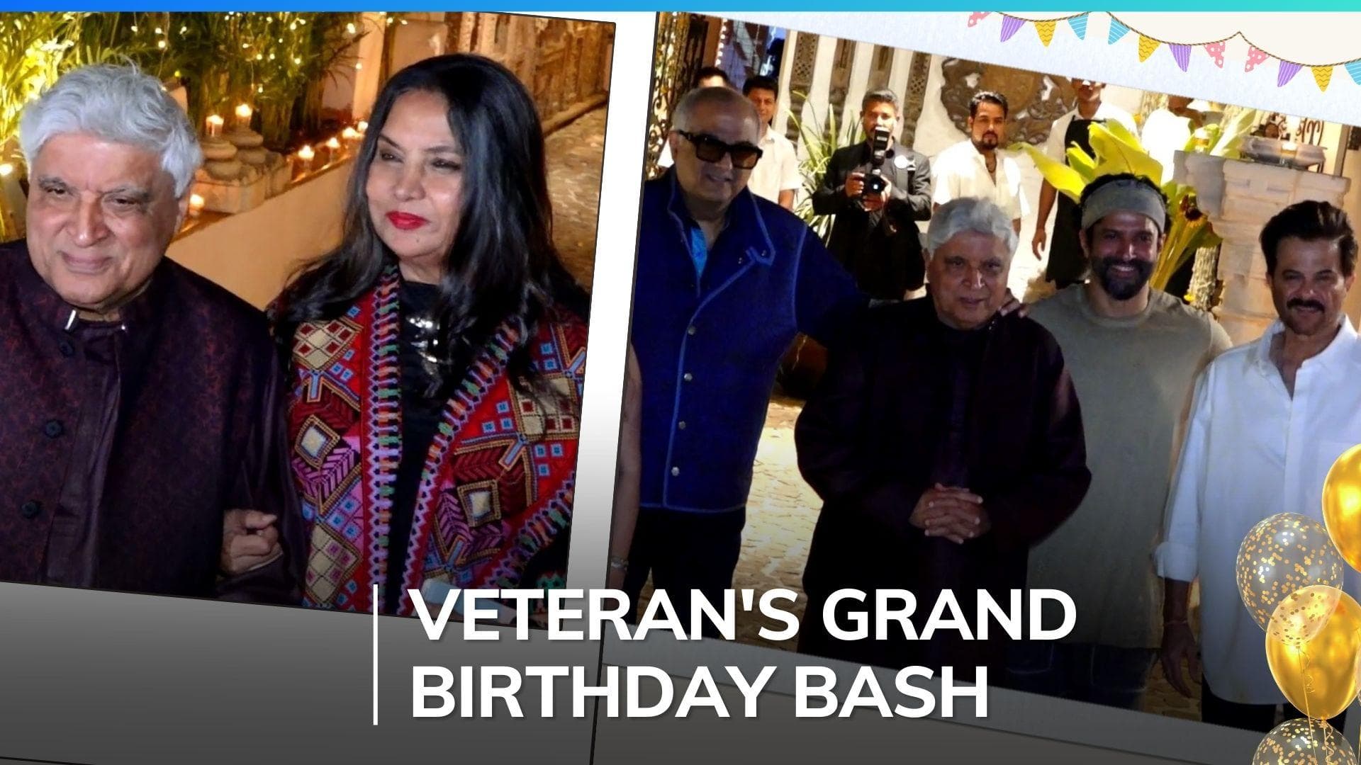 Anil Kapoor hosts Javed Akhtar’s b’day party; Sonam Kapoor, Madhuri Dixit, Shabana, Farhan attend