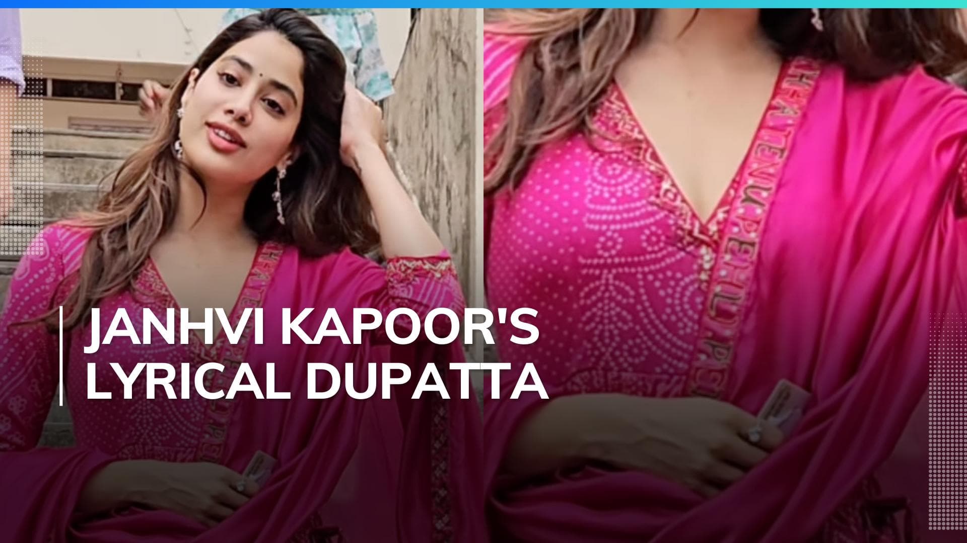 Janhvi Kapoor wears dupatta with 'Dekha Tenu' lyrics inscription as she casts her vote in Mumbai