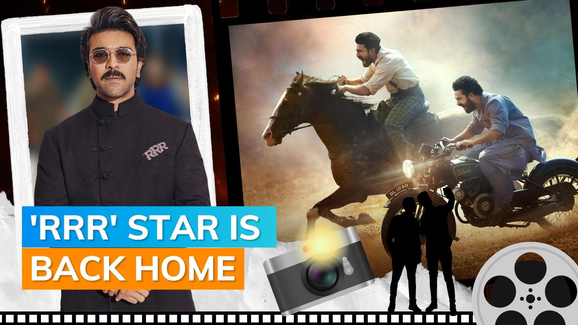 Ram Charan's fans rush to click selfies with ‘RRR’ star as he returns to India after Golden Globes