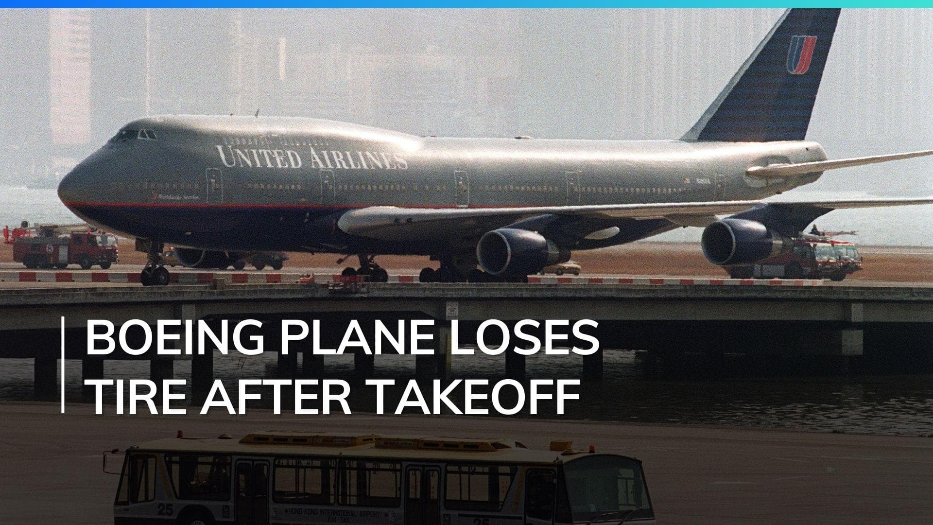 United Airline’s Boeing 777 jetliner loses a wheel while taking off from San Francisco