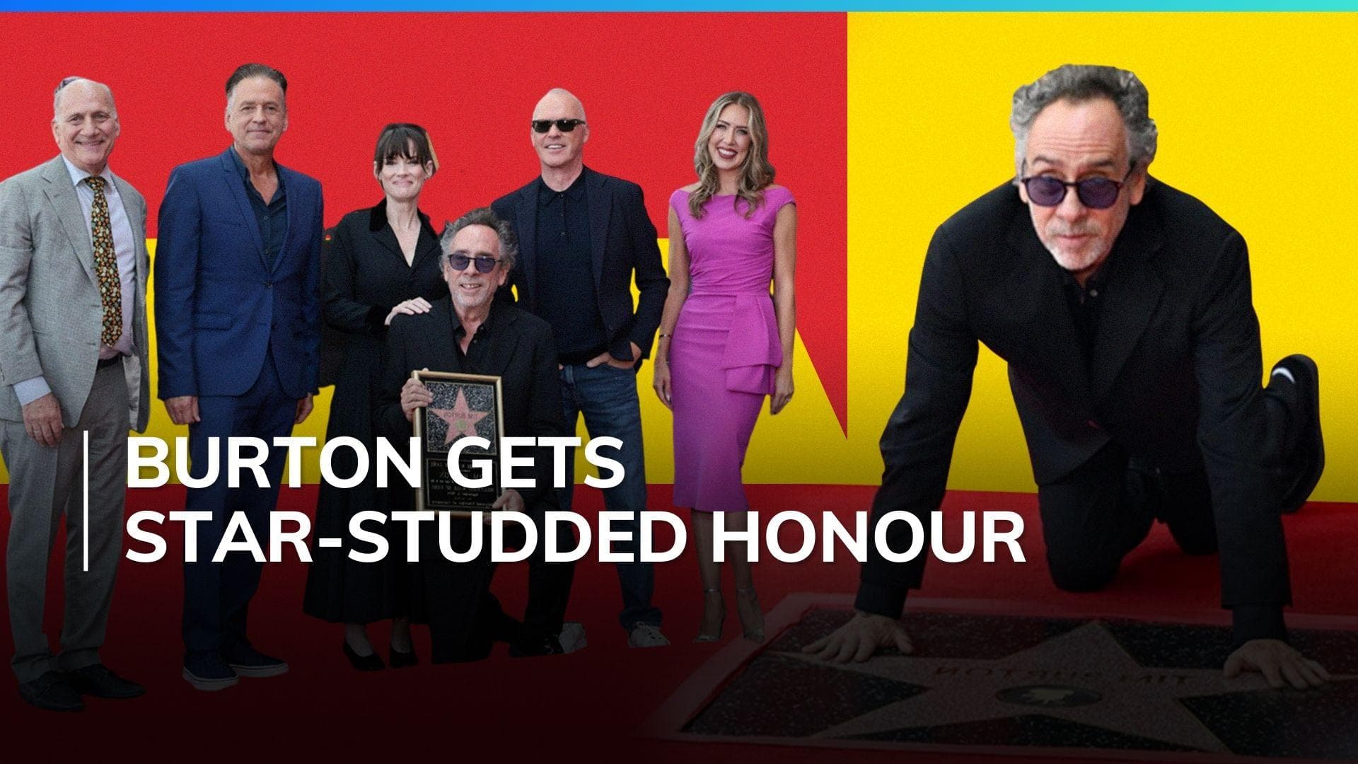 Tim Burton receives star on Hollywood Walk of Fame days before ‘Beetlejuice Beetlejuice’ hits theatres