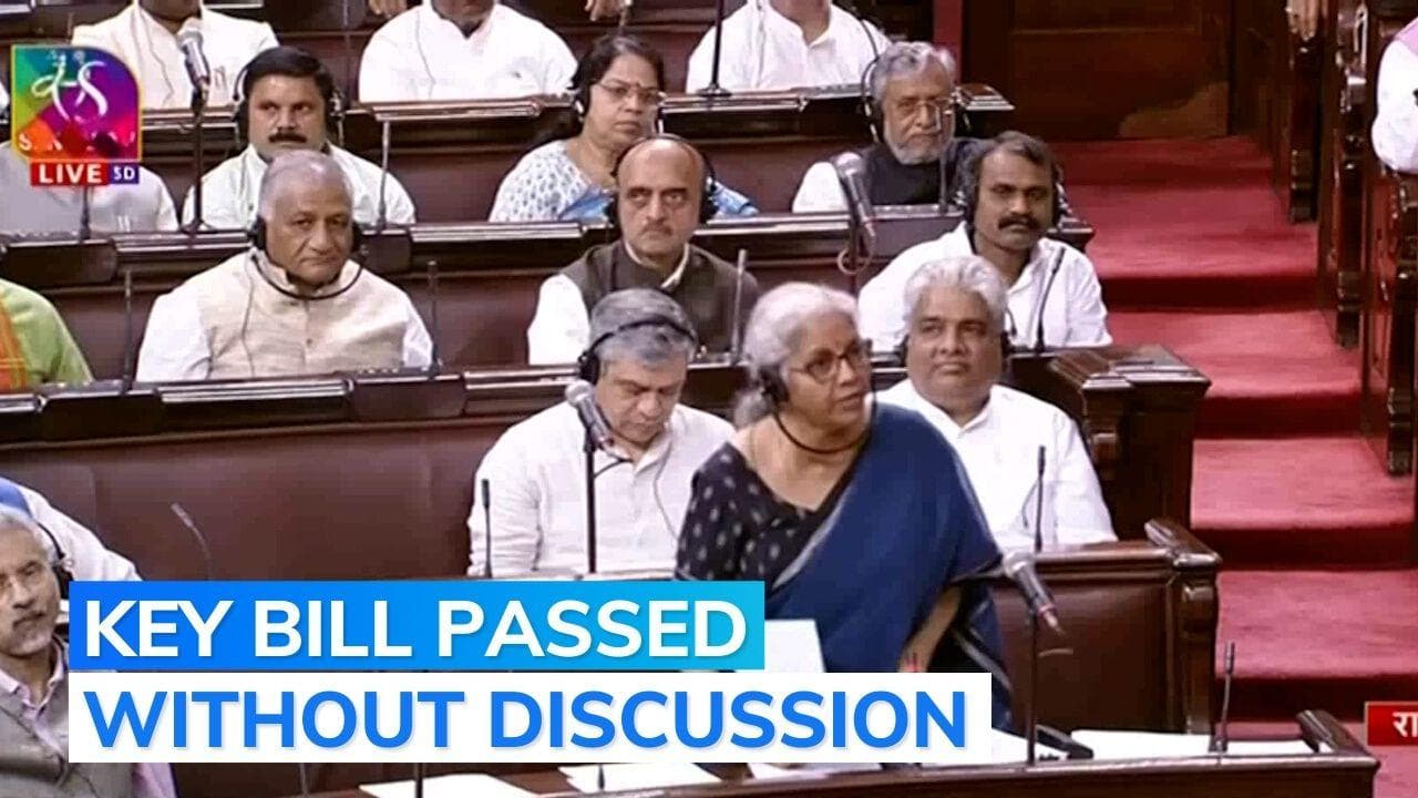 Finance Bill 2023 passed and returned by Rajya Sabha amid opposition uproar