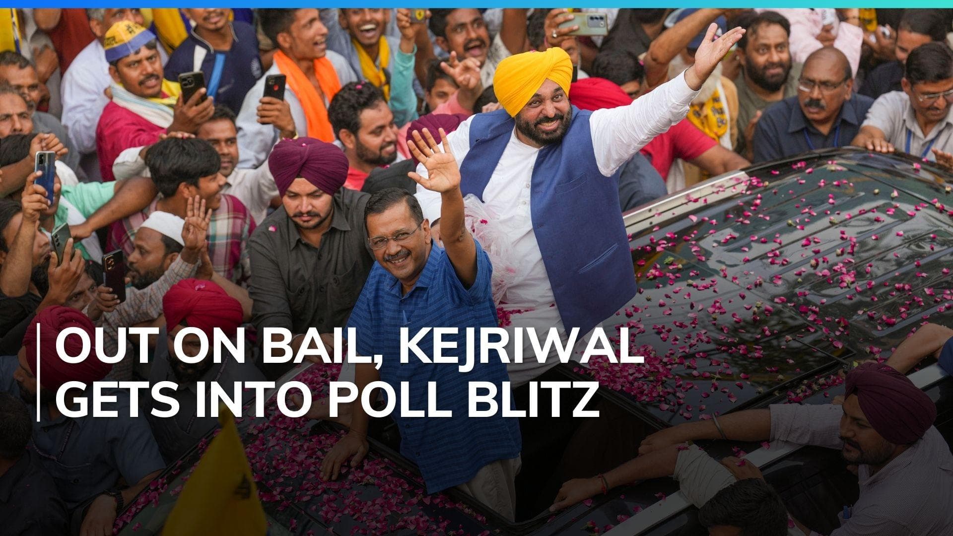 Lok Sabha 2024: Kejriwal's show of strength during south Delhi roadshow | Watch