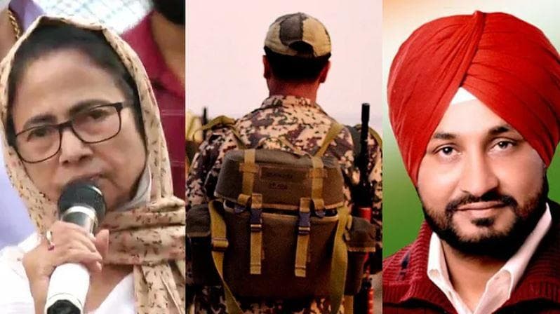 BSF का अधिकार क्षेत्र बढ़ाने पर तकरार, CM चन्नी करेंगे आंदोलन तो ममता ने भी जताई नाराजगी 
