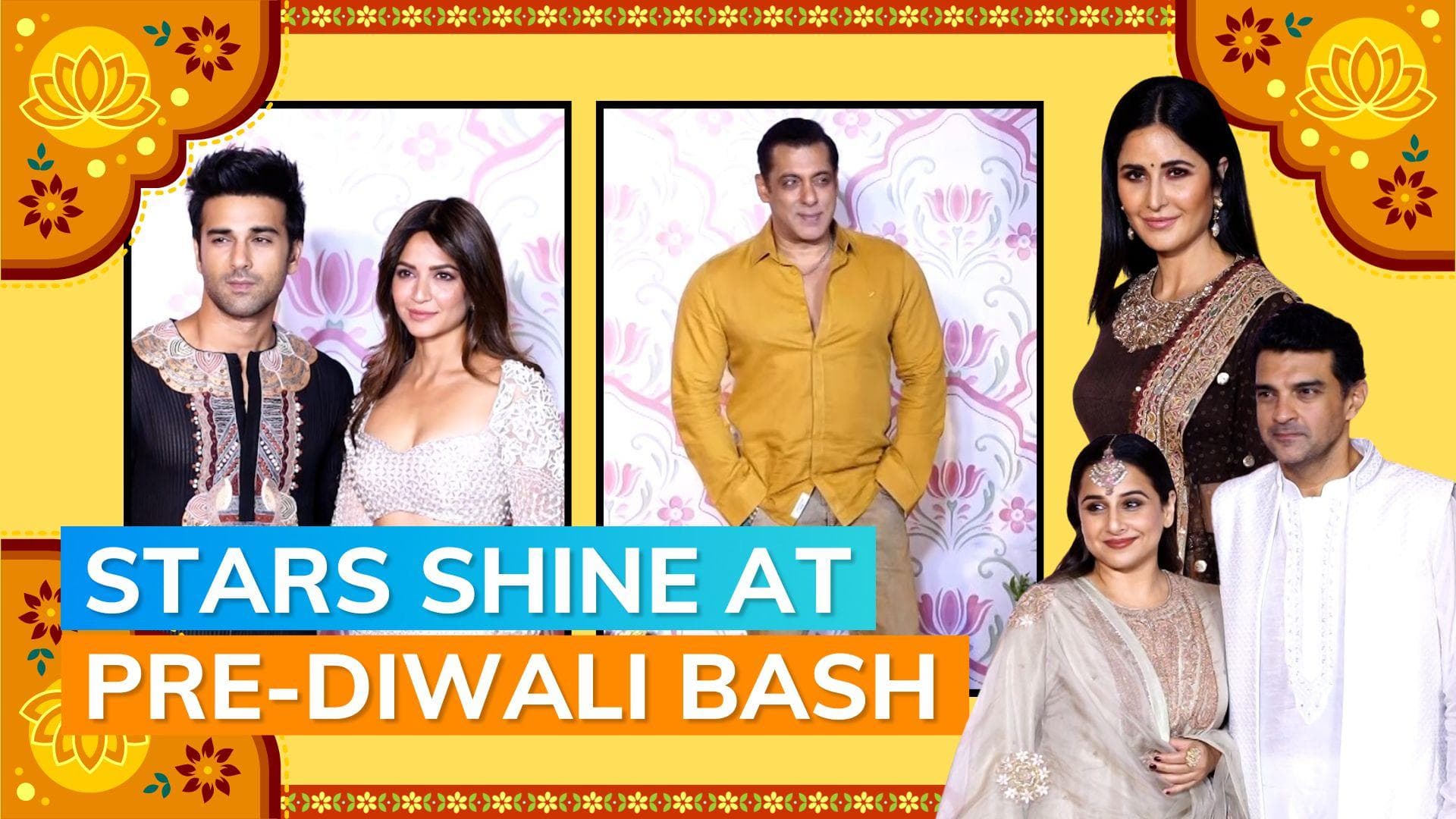Katrina Kaif, Salman Khan, Sidharth Malhotra and others arrive in style at Ramesh Taurani's Diwali party