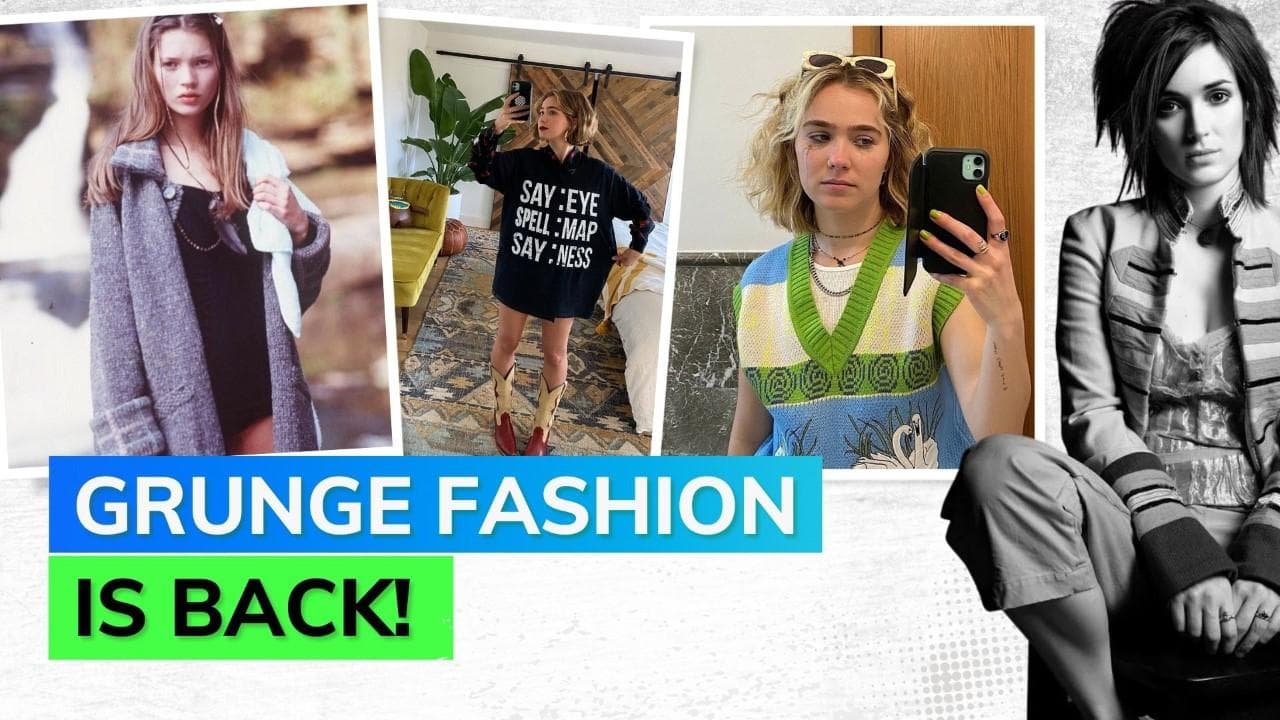 What's up with 'Grunge' fashion? GenZs are bringing the easy, messy look back