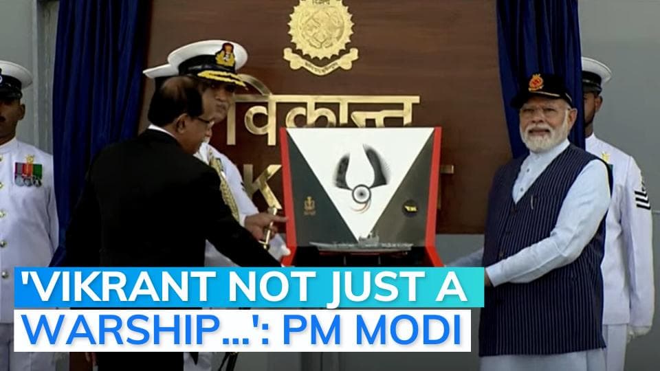 INS Vikrant: PM Modi officially commissions warship; Indian Navy gets 1st indigenous aircraft carrier
