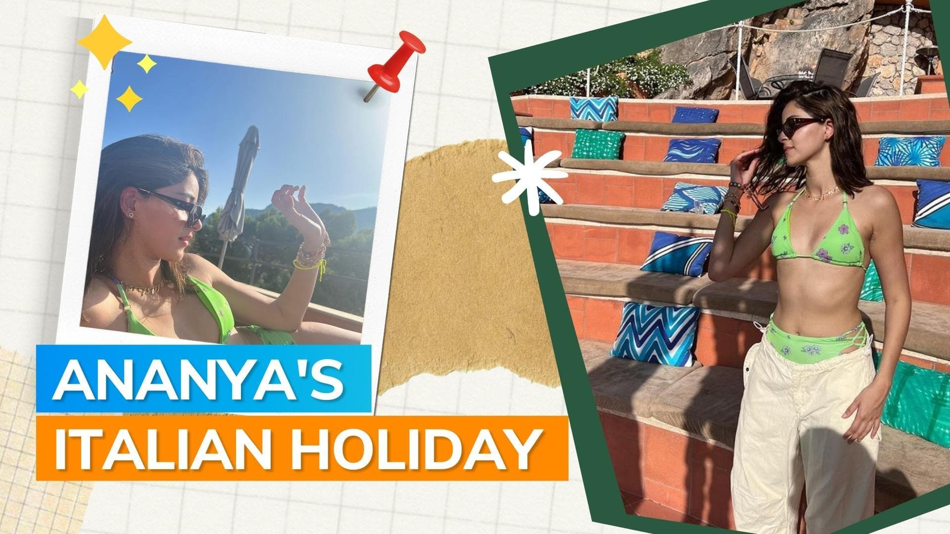 Ananya Pandey drops pictures from Italy trip, looks gorgeous in floral bikini as she soaks in 'Capri-sun'