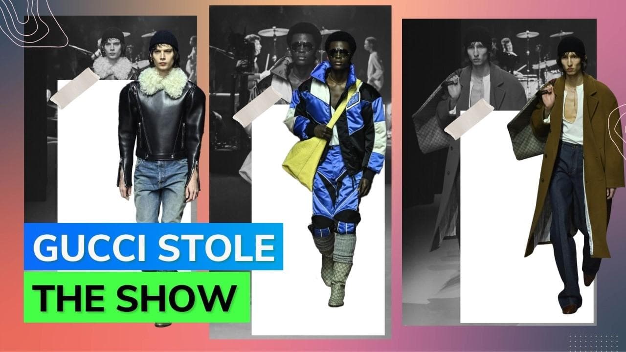 Gucci kickstarts Fall/Winter 2023 Men's fashion week with everything over the top