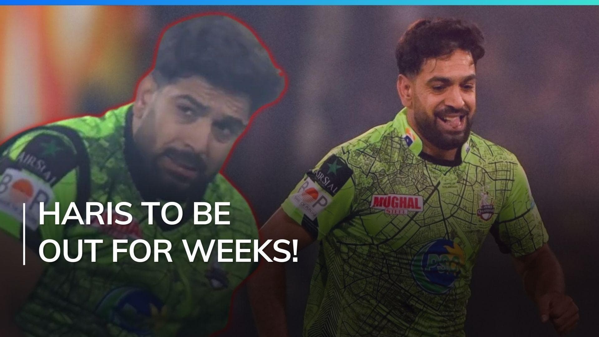 Haris Rauf ruled out of PSL due to shoulder injury