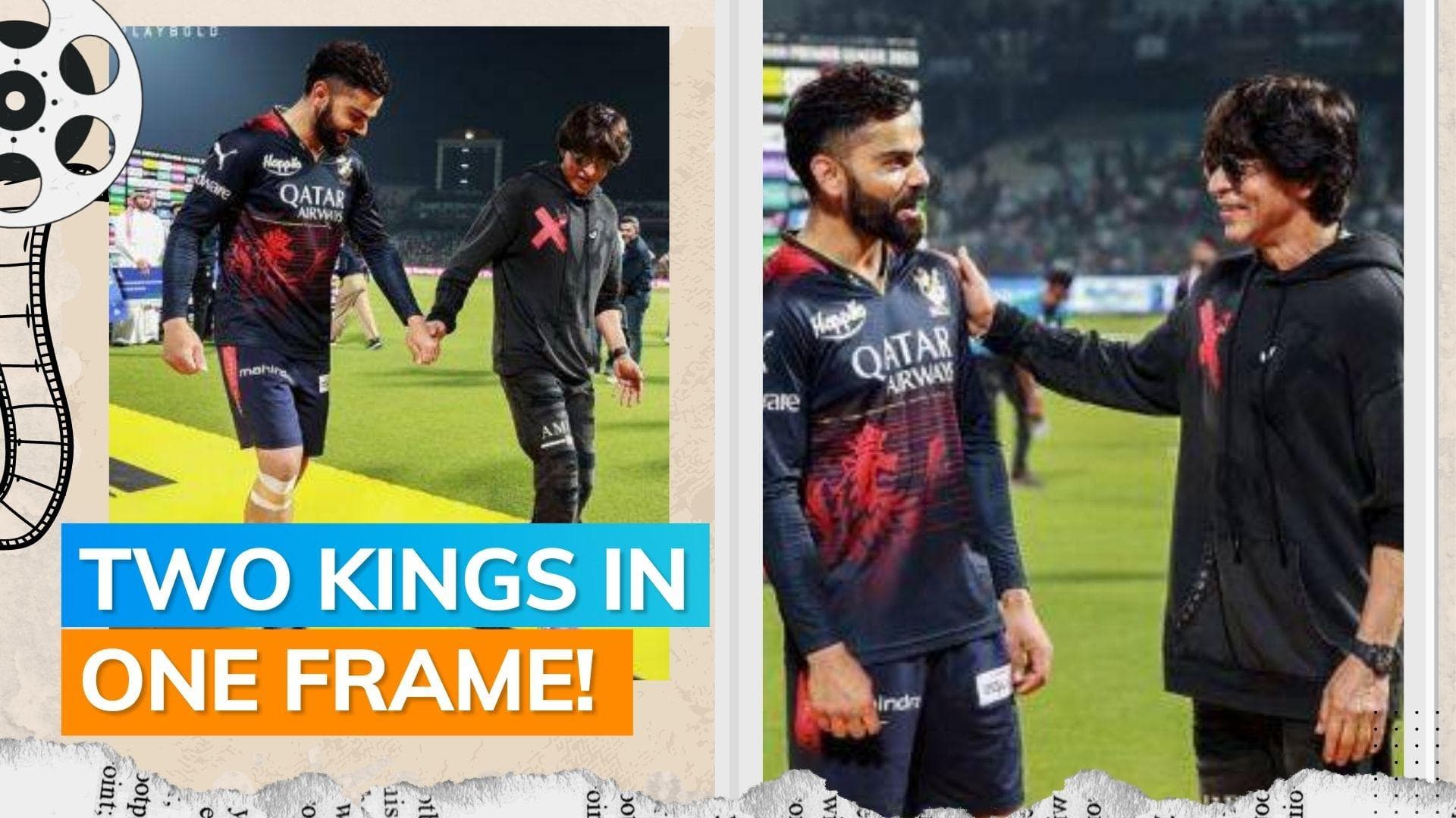 Shah Rukh Khan teaches Virat Kohli hook step of ‘Jhoome Jo Pathaan’: watch