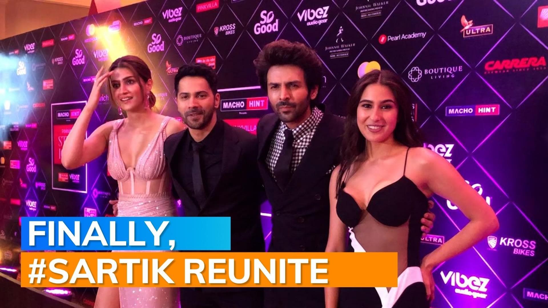 Sara Ali Khan and Kartik Aaryan pose together at an event two years after rumoured breakup 