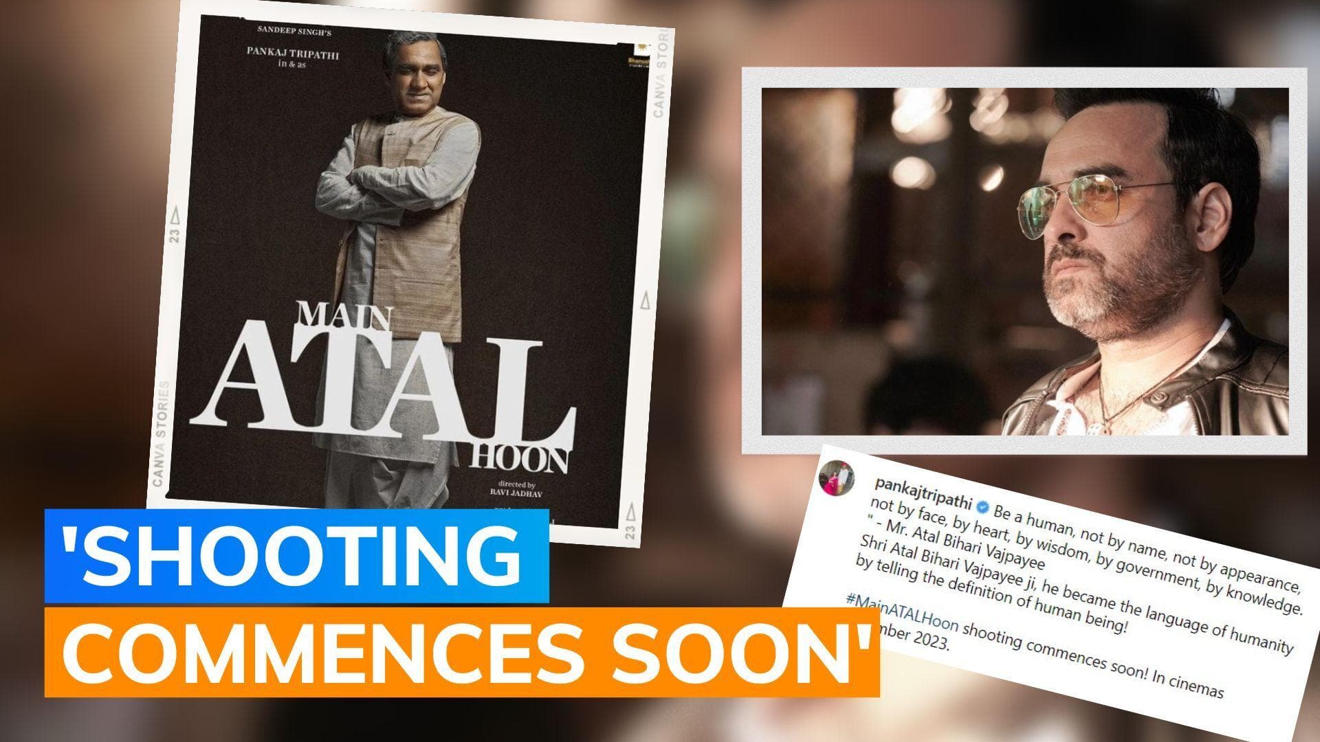  'Main Atal Hoon': Pankaj Tripathi shares a BTS video from the sets