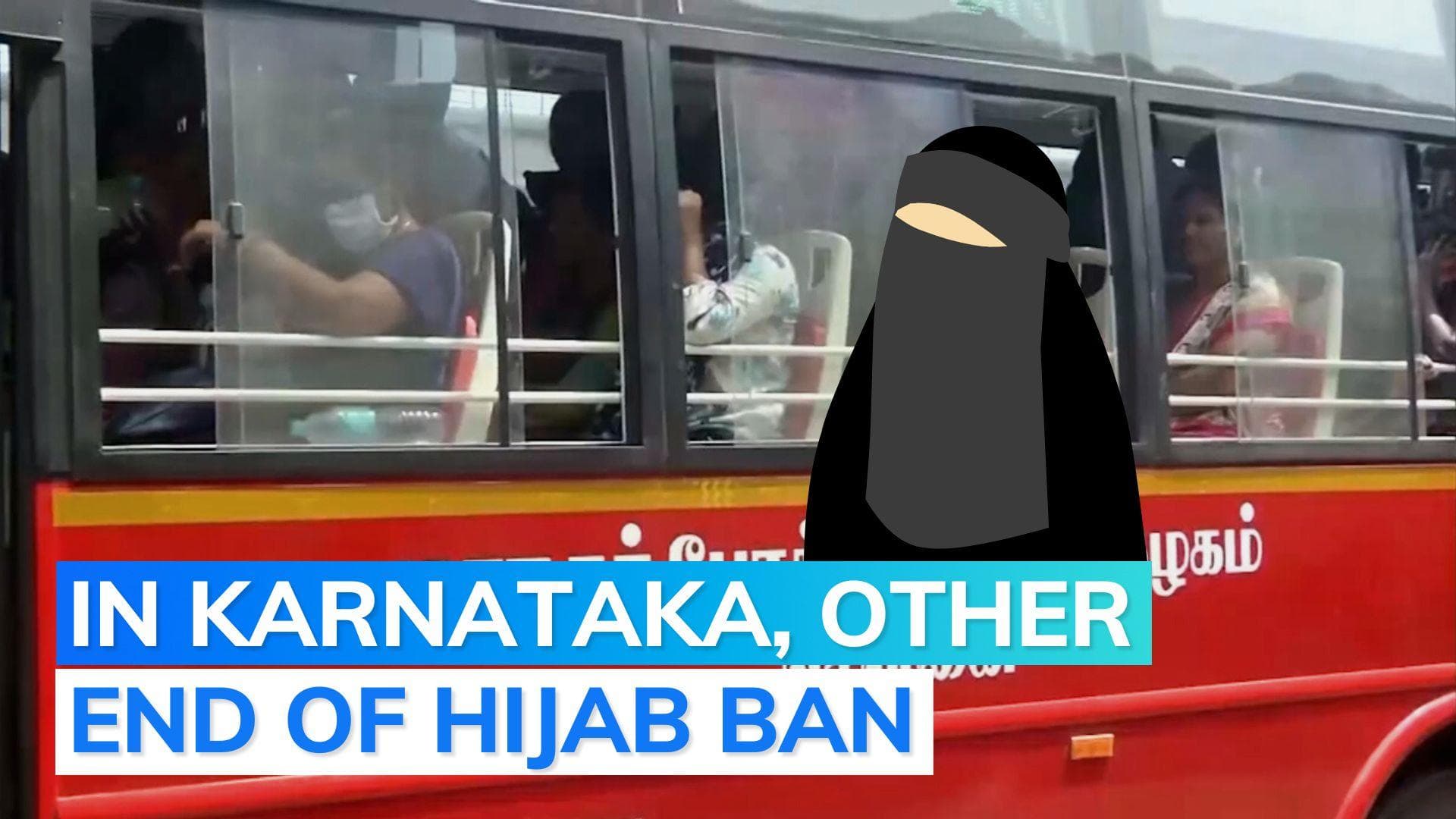 Karnataka: bus driver stops girls from boarding for not wearing burqa