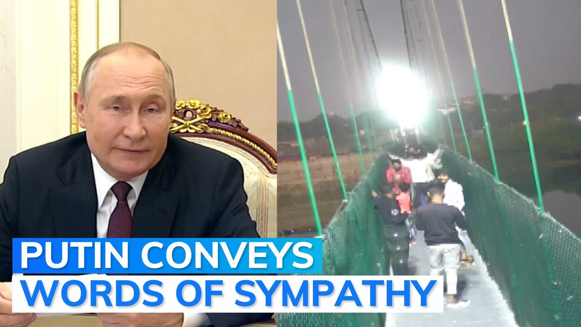 Vladimir Putin expresses condolences to families of Morbi bridge collapse victims