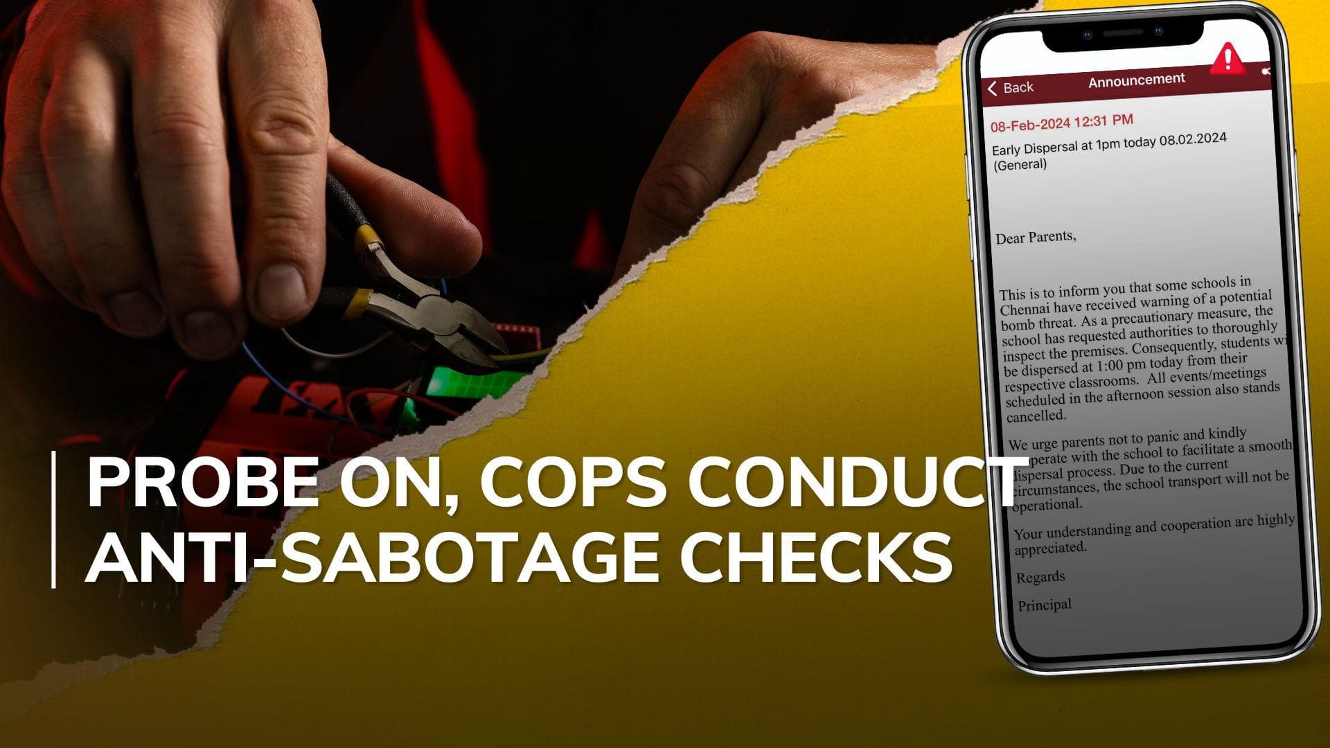 Chennai schools receive bomb threat, students sent back 