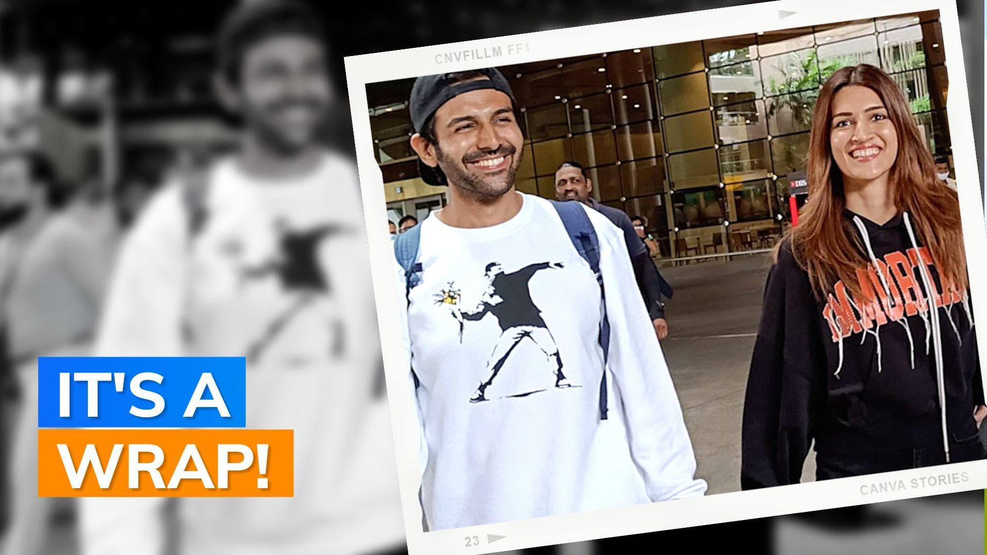 'Shehzada': Kartik Aaryan and Kriti Sanon groove to 'Desi Boyz' as they celebrate Haryana schedule wrap