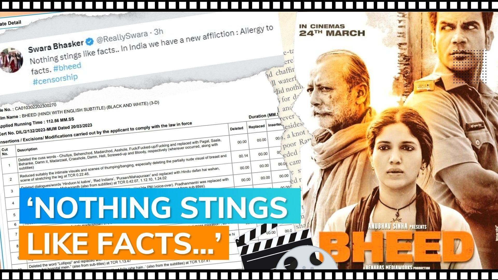 'Bheed': CBFC removes abuses, police brutality scenes & more, Swara Bhasker reacts