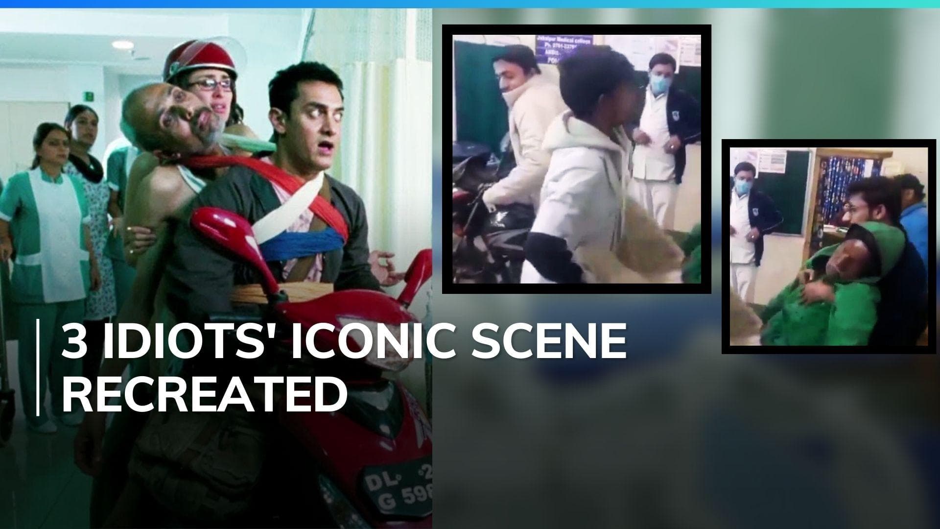 Man enters hospital's emergency ward carrying unconscious grandfather on bike | Watch