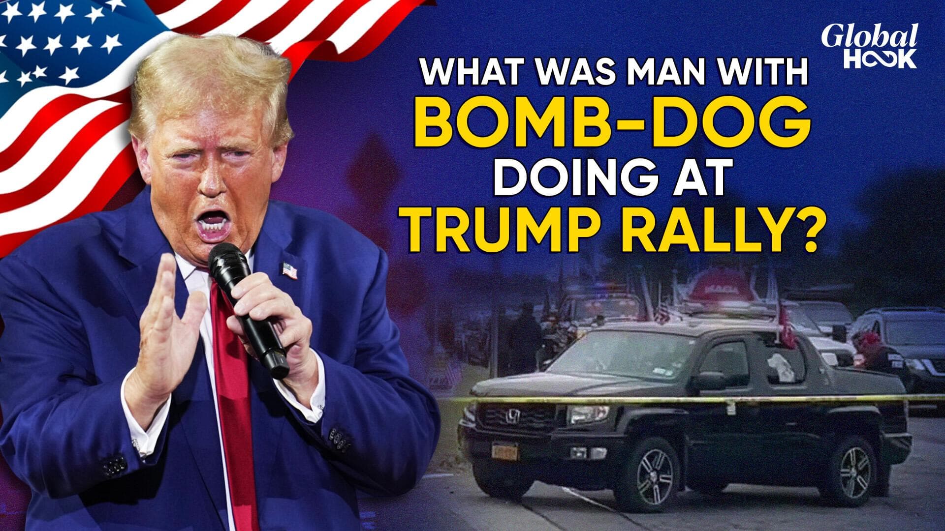 Were Explosives Found Near Trump's Long Island Rally? Police Respond, Question Man With Bomb-Dog