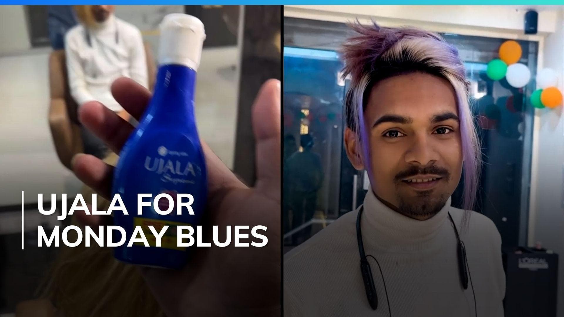 Stylist uses Ujala to dye client's hair in viral video 
