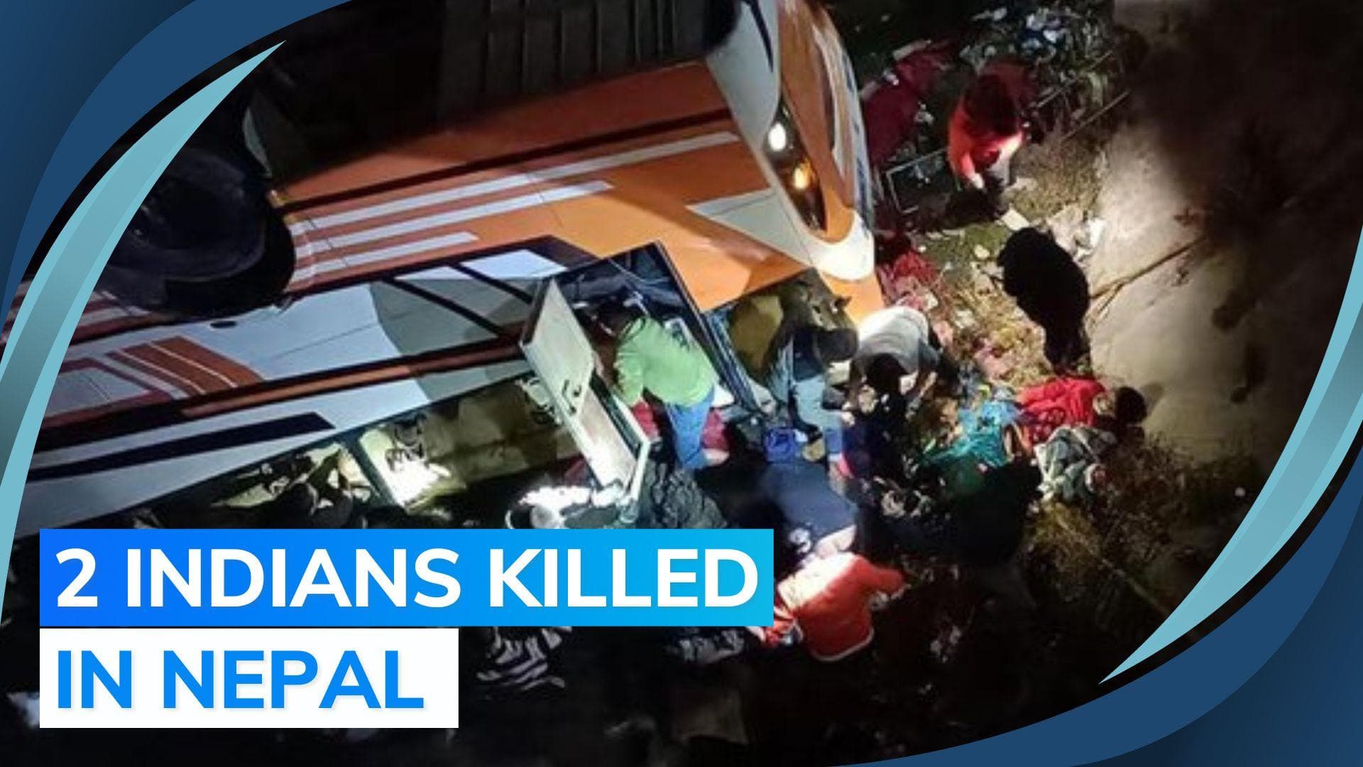 Fatal bus accident claims lives of two Indians in Nepal