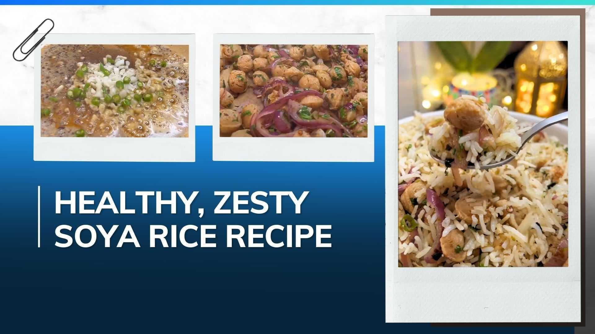 Amp up your Sunday lunch scenes with this lemon coriander soya rice recipe. Here is how to make it