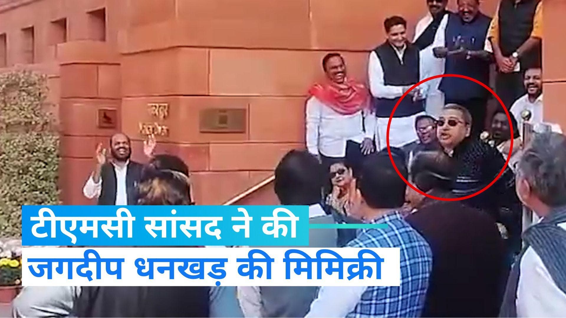 TMC सांसद ने की जगदीप धनखड़ की नकल, राहुल गांधी ने बनाया Video, भड़क गए राज्यसभा के सभापति