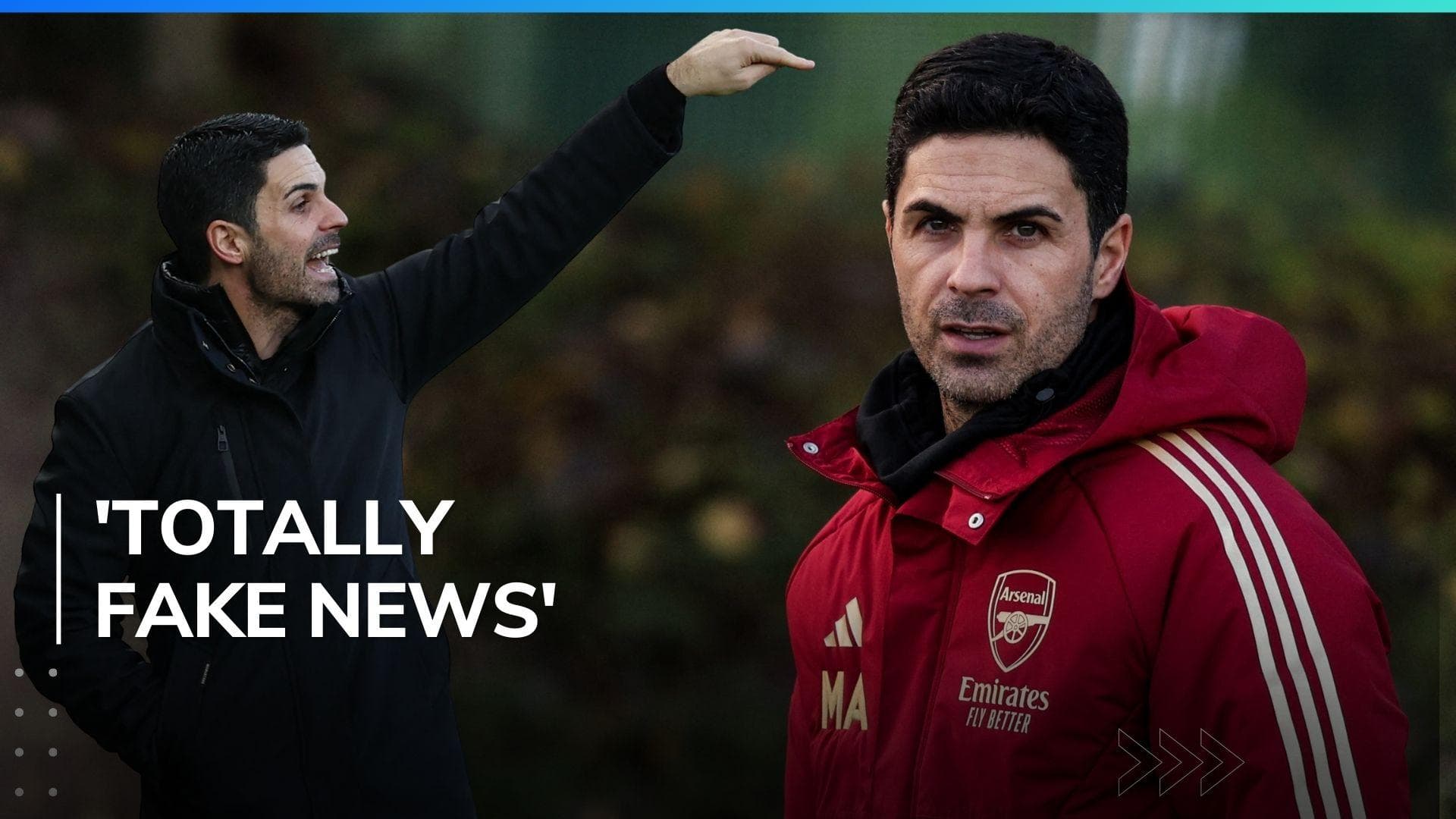 Manager Mikel Arteta 'really upset' over reports he will leave Arsenal