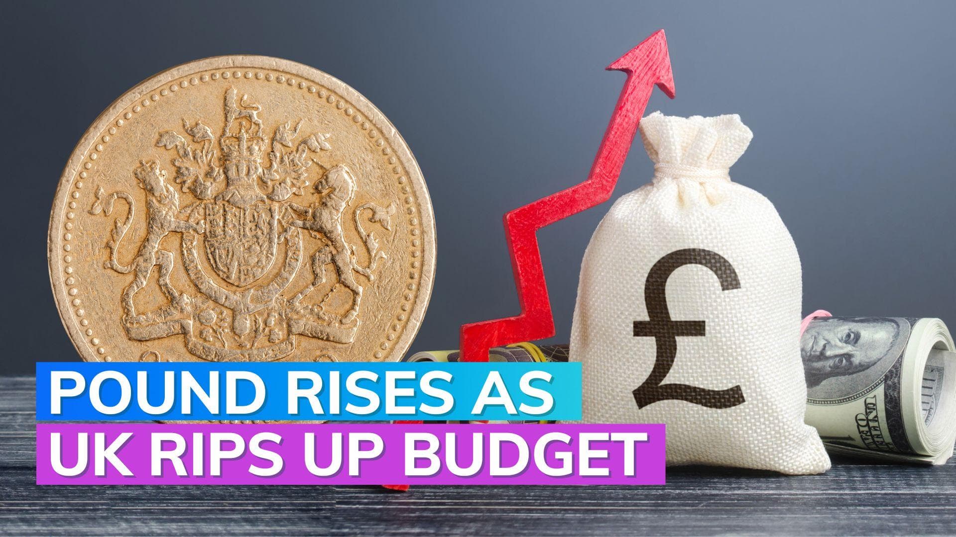 Pound rises as UK rips up budget