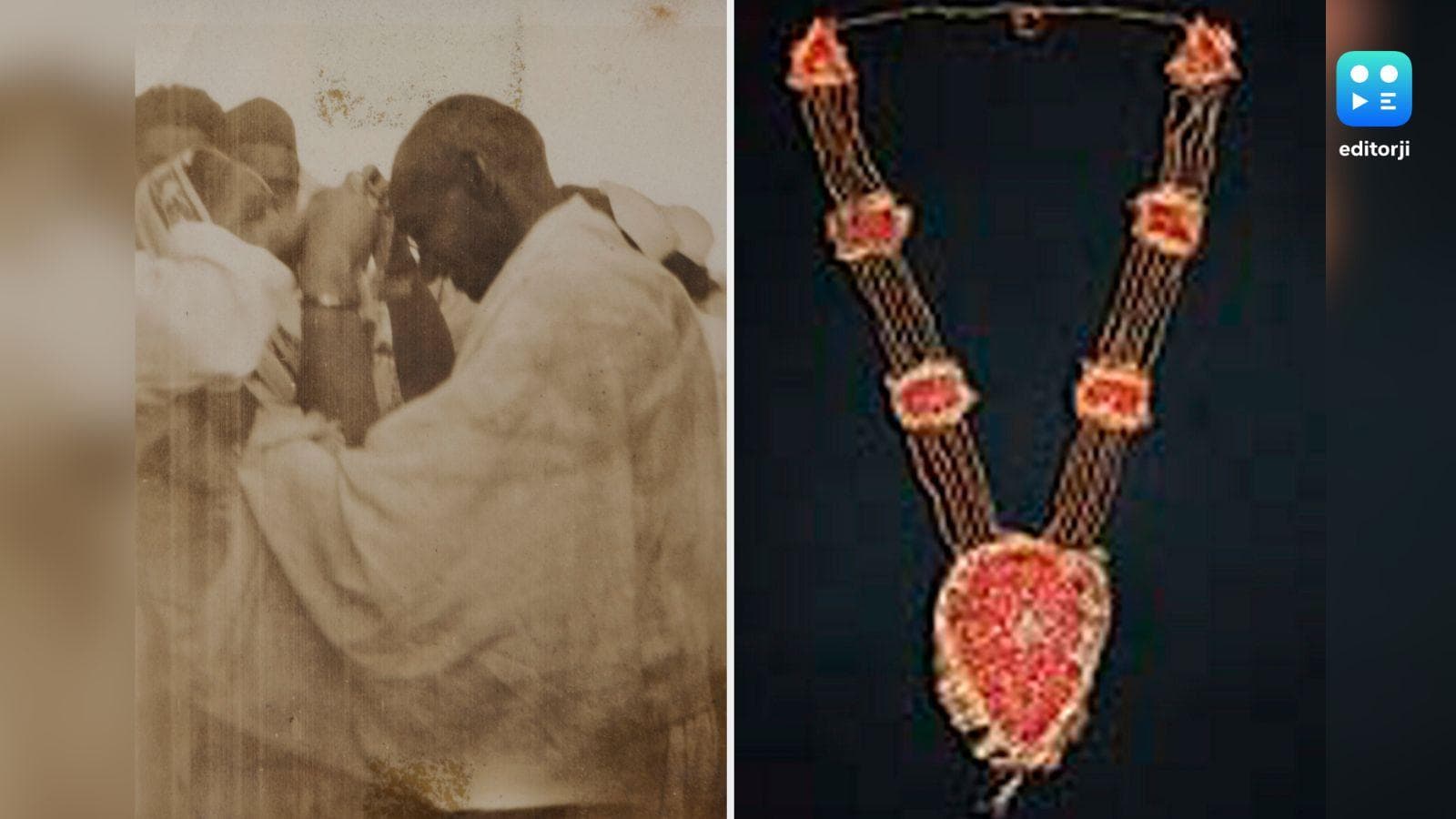 Garland worn by Mahatma Gandhi at Dandi March open for bids in UK