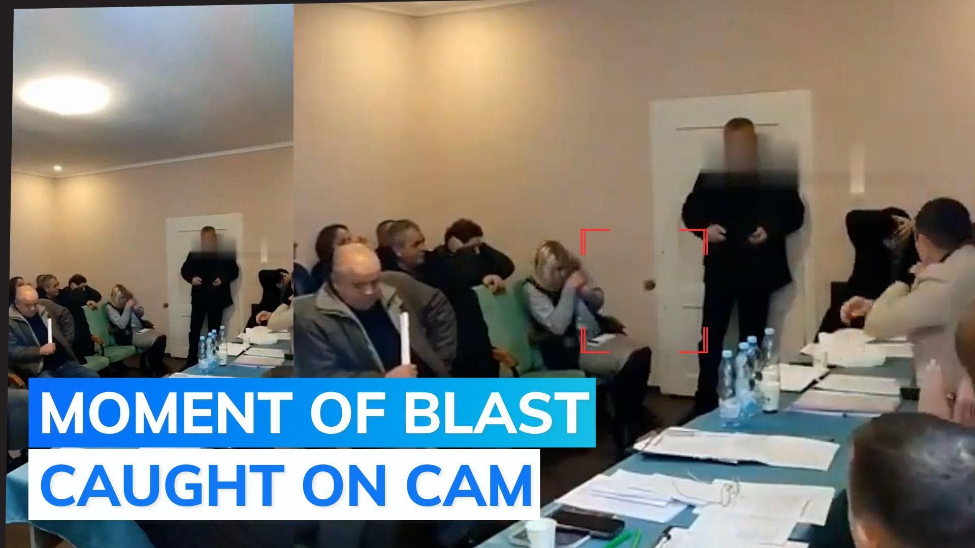 Ukraine councillor throws grenades during meeting, 26 injured