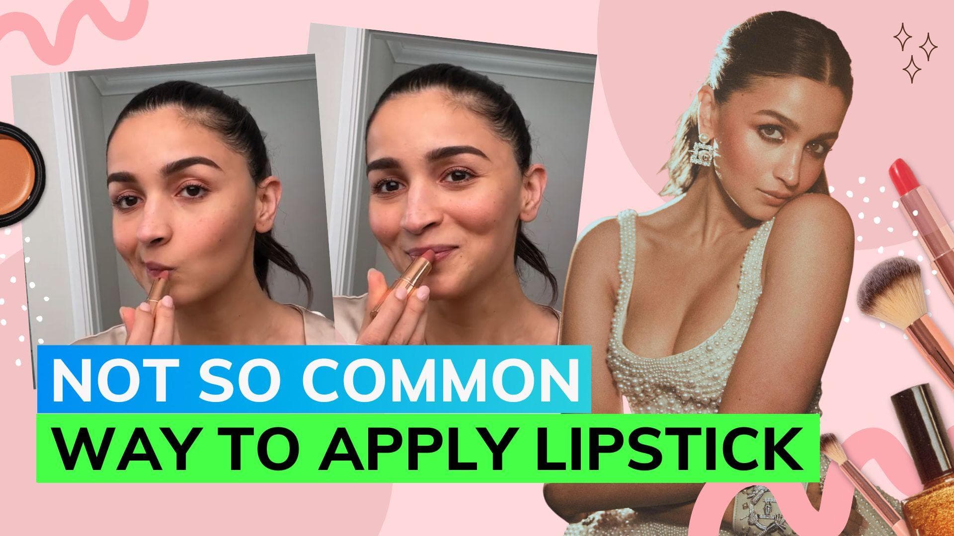 Alia Bhatt applies lipstick in a peculiar way, here's how