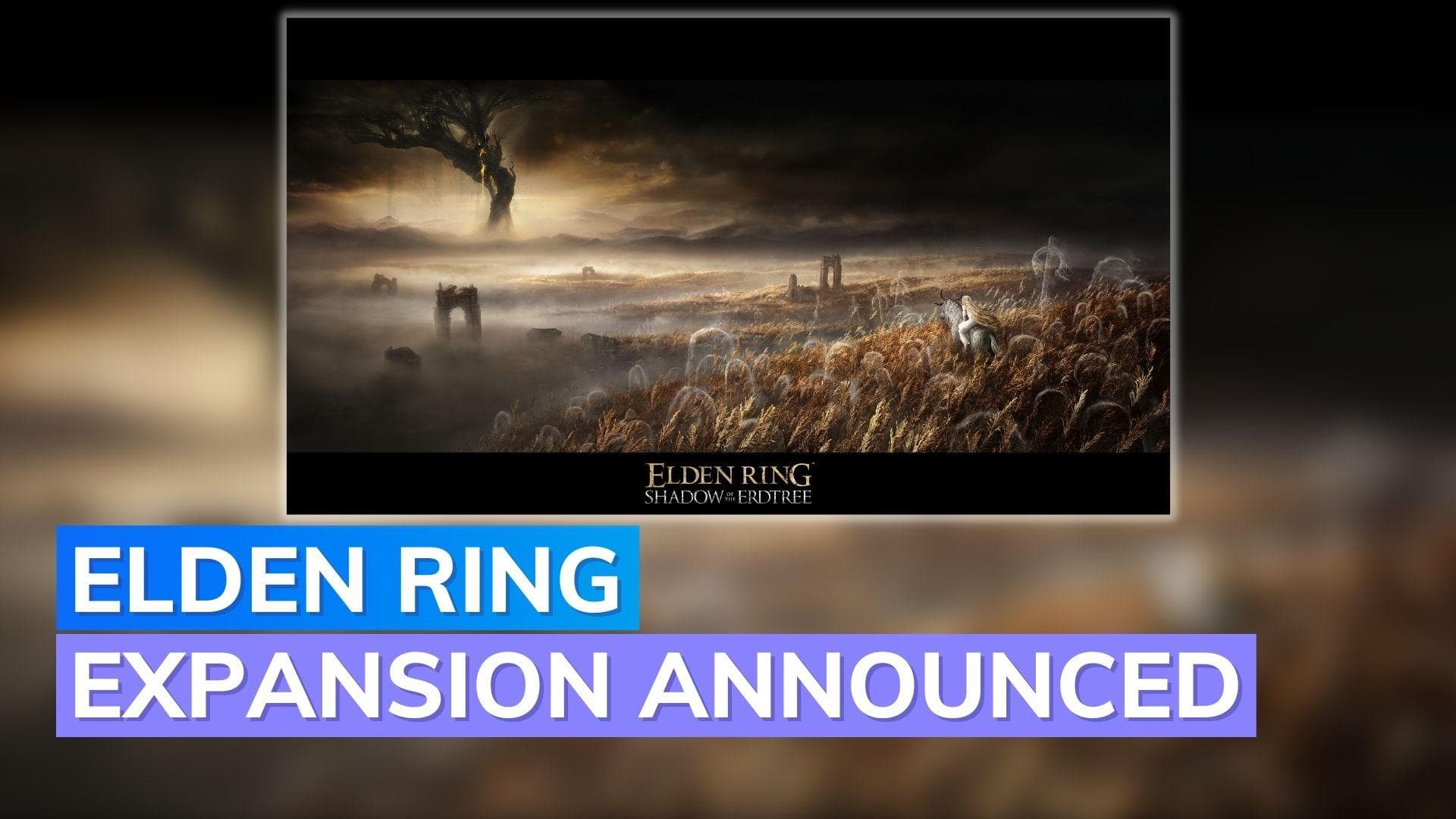 Elden Ring expansion "Shadow of the Erdtree" announced