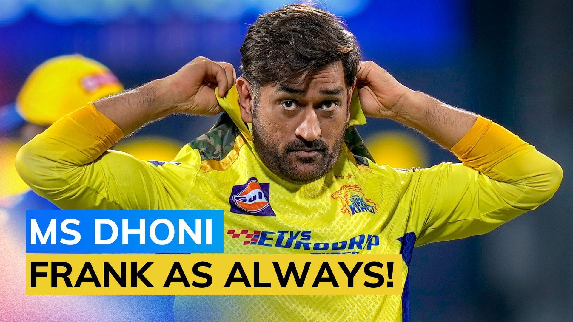 'Don't make me run a lot' - MS Dhoni reveals what he told CSK teammates