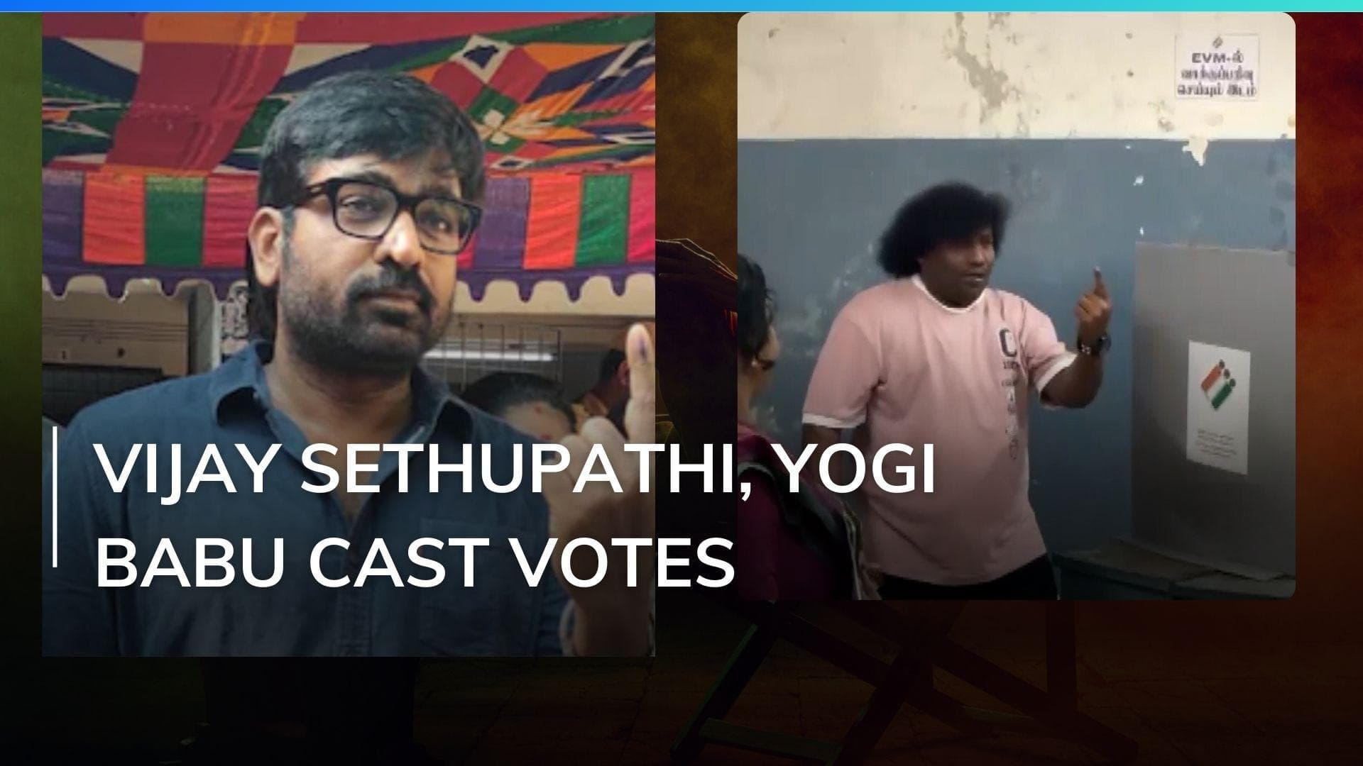 Actors Vijay Sethupathi and Yogi Babu cast their votes | Watch