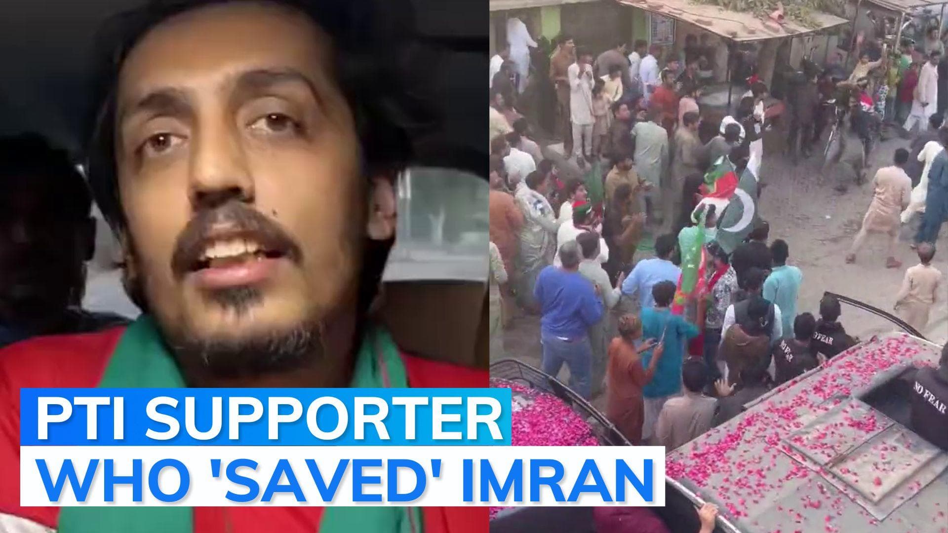Video: Imran Khan supporter talks about how he attempted to stop attacker