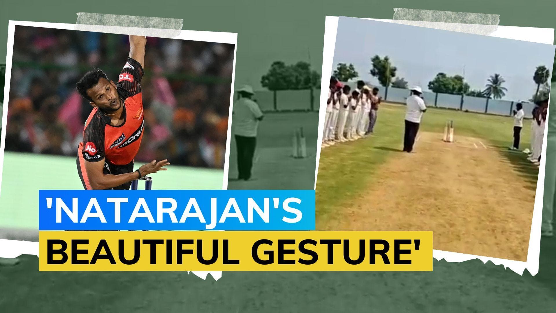T Natarajan delivers on his promise, dedicates cricket ground to community in his village