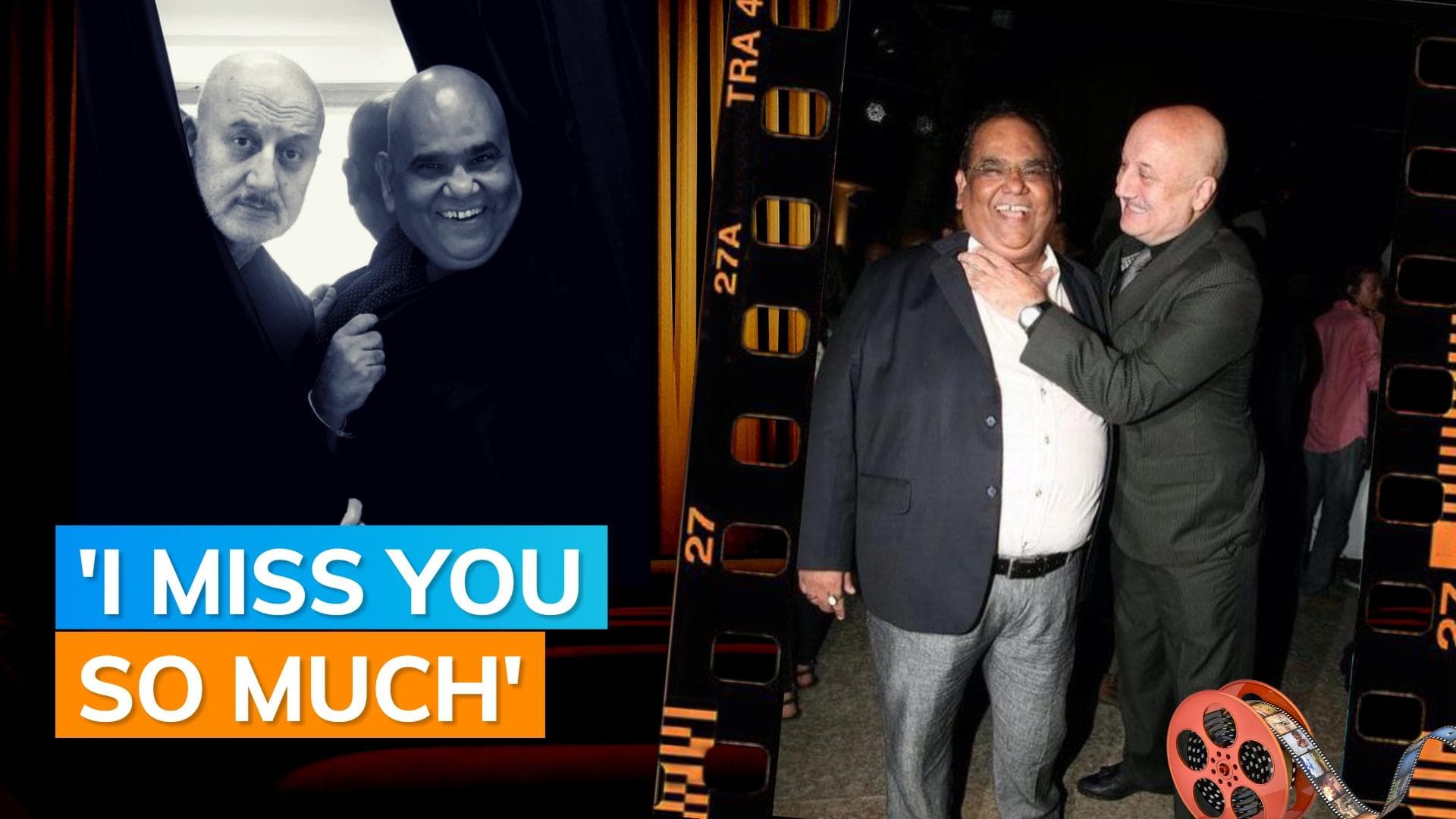 Anupam Kher remembers Satish Kaushik with a goofy old photograph 