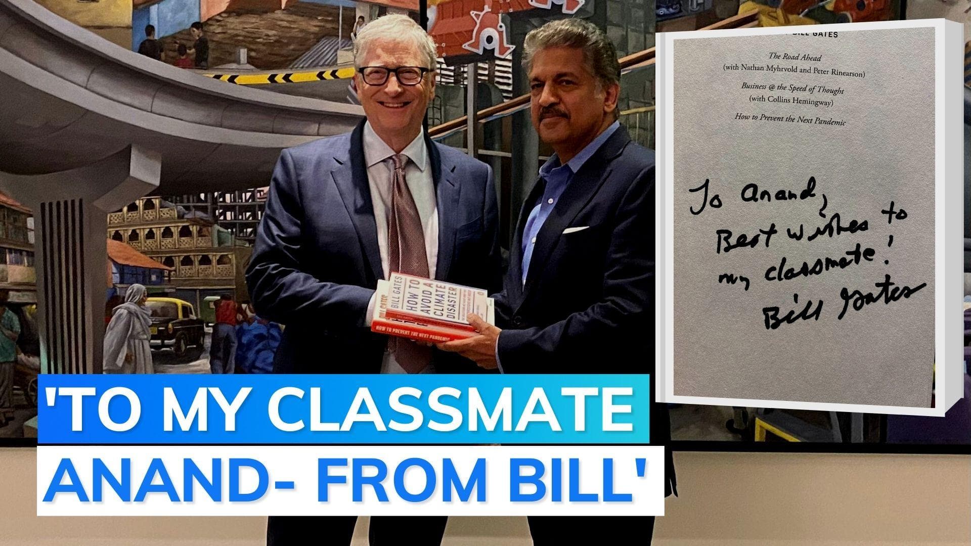 Viral: industrialist Anand Mahindra shares photo with his classmate Bill Gates