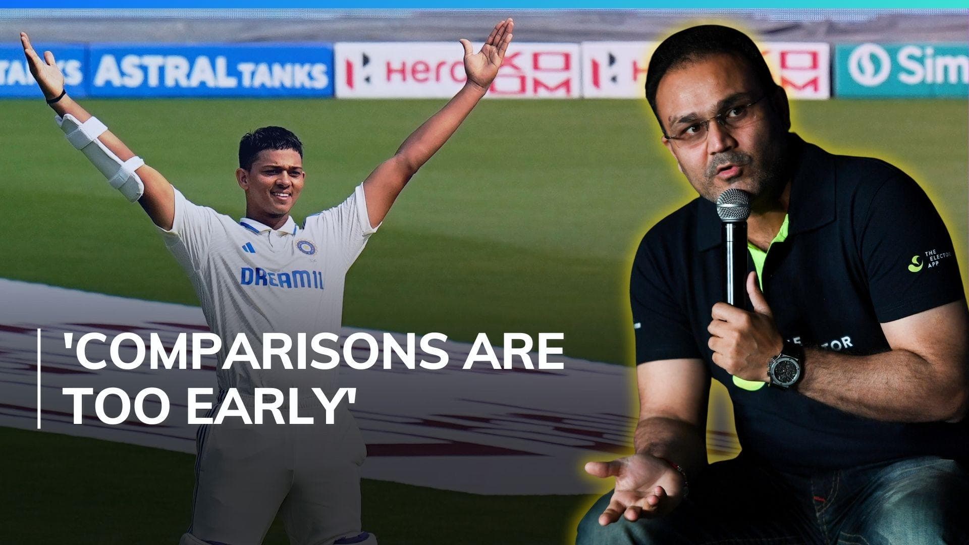 Virender Sehwag shuts down debate on Yashasvi Jaiswal's comparison with Sachin Tendulkar