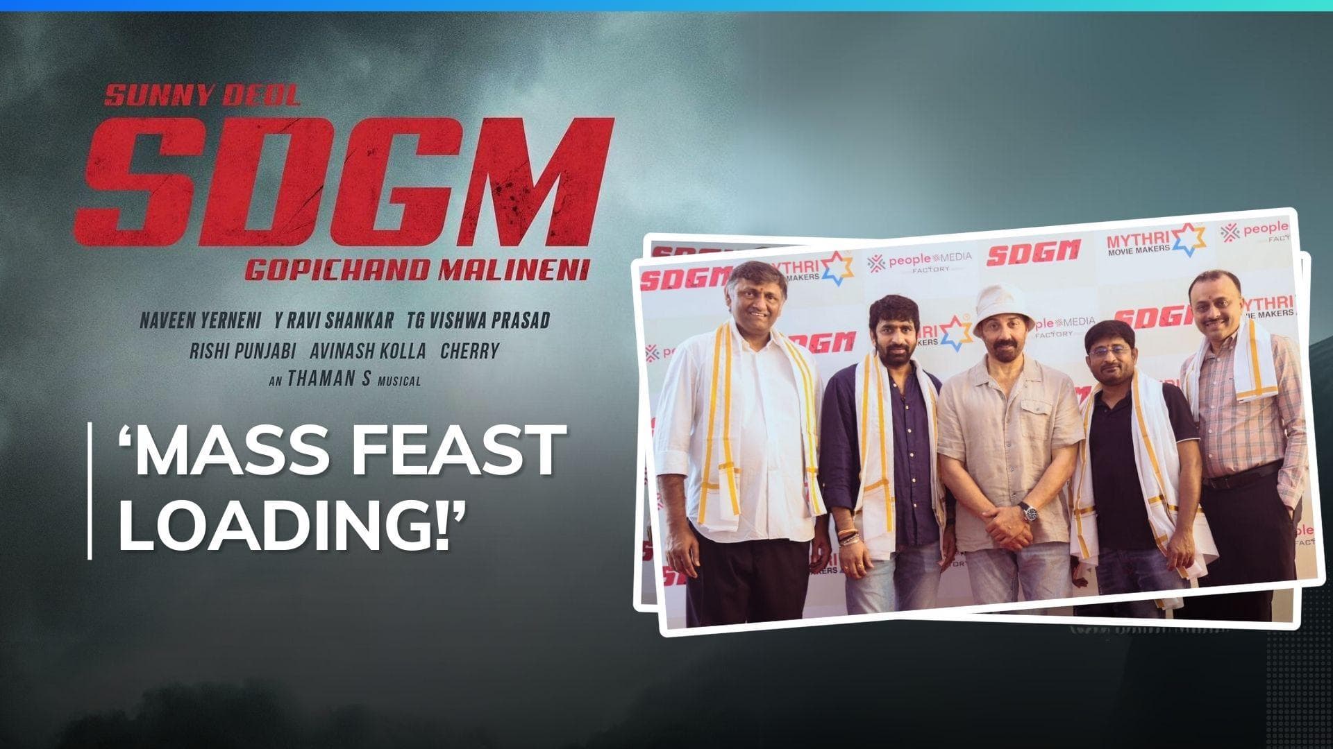 Sunny Deol teams up with South director Gopichand Malineni for new film; shooting to commence soon