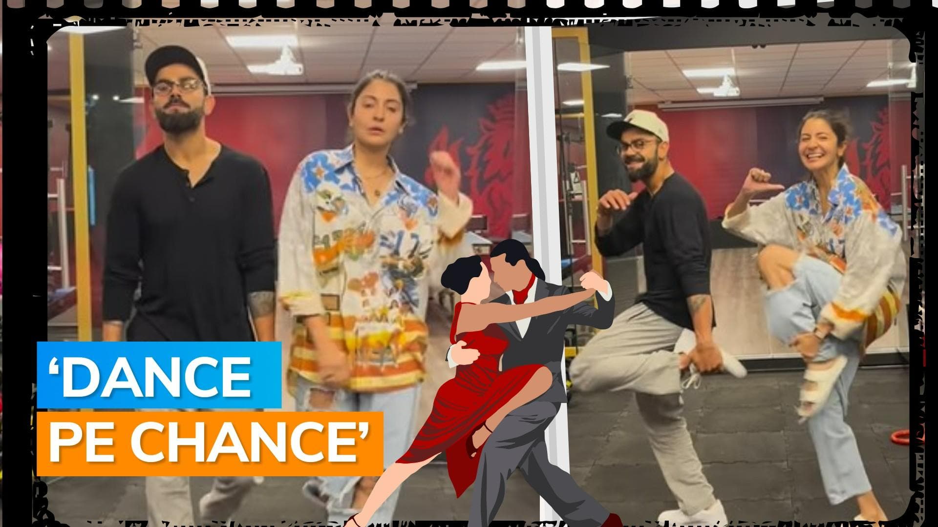Virat Kohli-Anushka Sharma dance to Punjabi track in the gym, cricketer fails to keep up: Watch