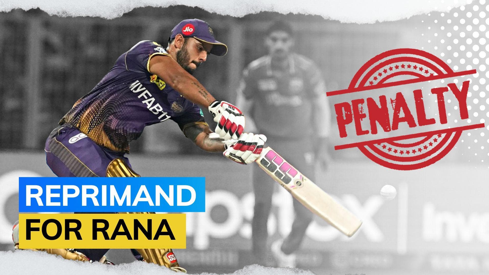 IPL 2023: KKR captain Nitish Rana fined for slow over-rate vs Punjab Kings