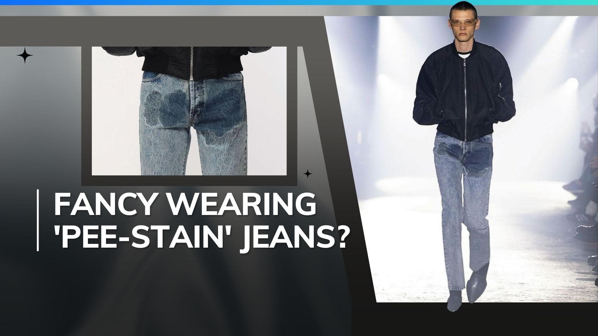 Forget regular jeans, this British fashion brand is selling 'pee-stain' jeans for ₹50,000. Deets here